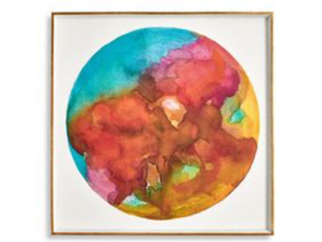 Outer World Garnet Framed Canvas