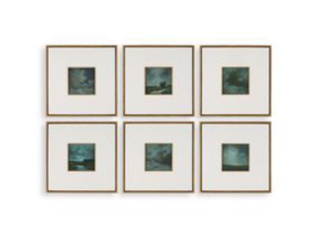 Evening Cumulation Framed Canvas