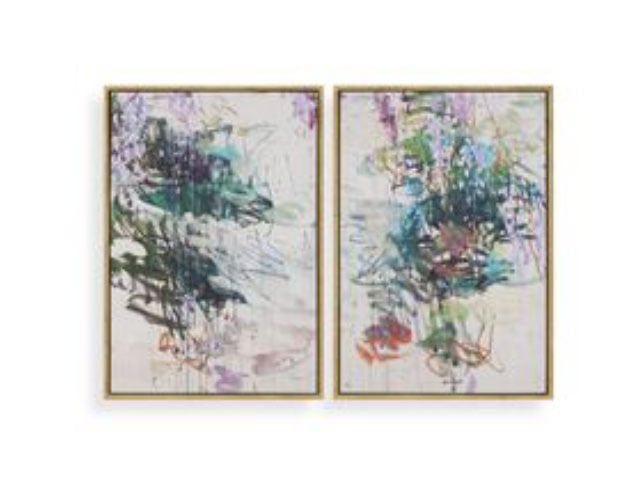Wisteria Pond Framed Canvas