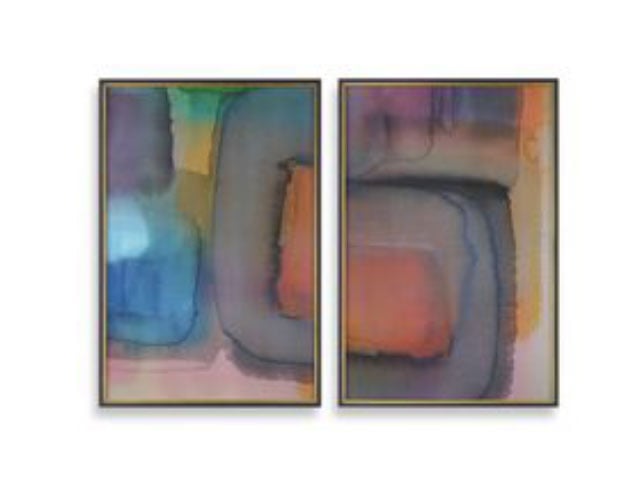 Prismatic Framed Prints Set of 2