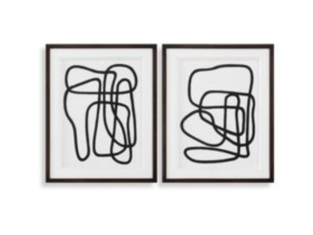 Entangle Framed Prints Set of 2