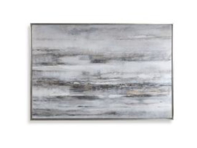 Smoky Waves Hand Painted Canvas