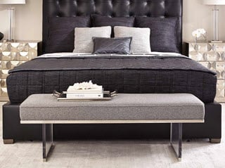 bedroom and dining room benches by bernhardt interiors