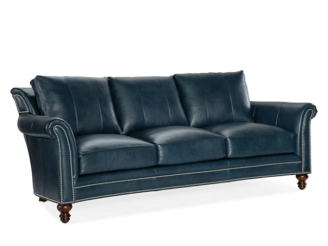 richardson 866-95 leather sofa bradington young furniture