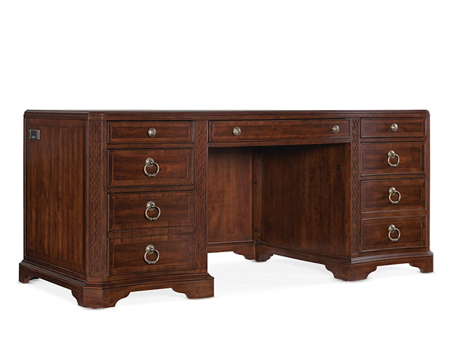 hooker furniture 6750-10563-85 charleston executive desk