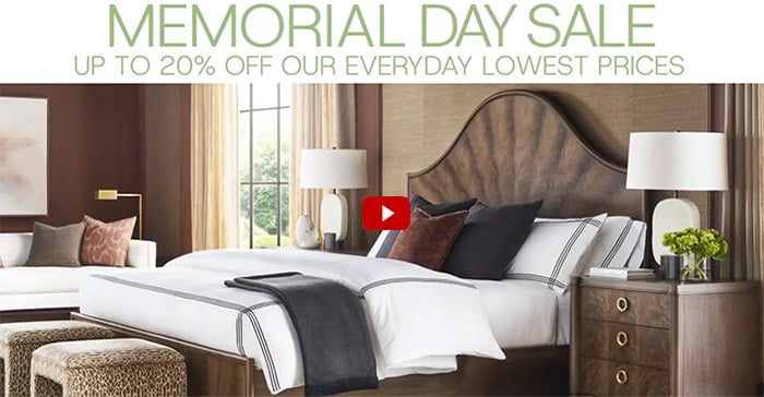 memorial day sale - going on now at good's home furnishings