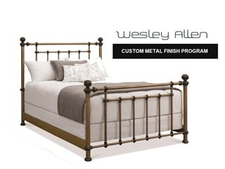 custom iron finish program by century furniture