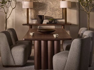 alder and tweed furniture at60101-ptw theodore 96 inch dining table