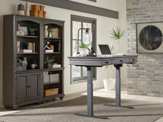 aspenhome harper point i07-360t-pep 60 inch lift desk