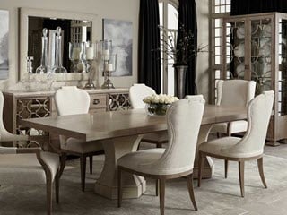 bernhardt 385242, 385244 santa barbara dining table