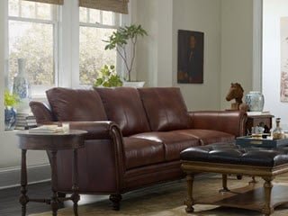 richardson 866-95 leather sofa bradington young furniture