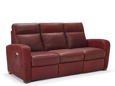 red leather reclining sofa by natuzzi furniture