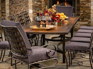 outdoor tables by o.w. lee