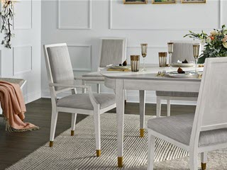 living room and dining room chairs by miranda kerr home